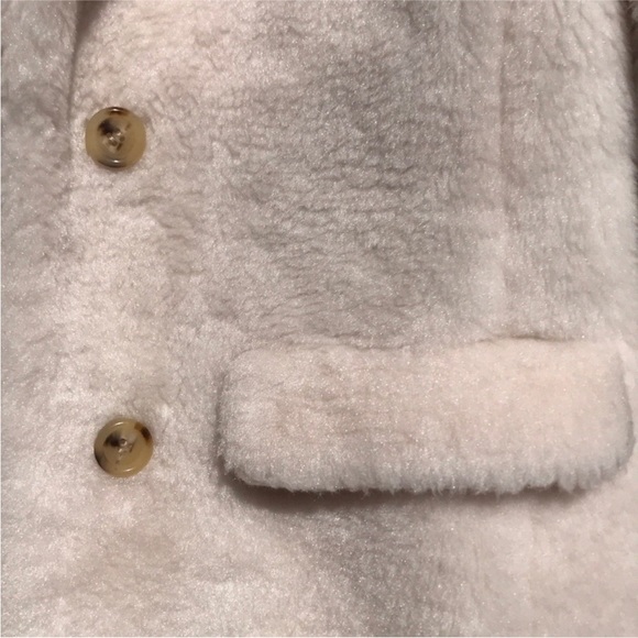 J. Crew Yuna Teddy Faux Fur Jacket in Cream medium - Picture 5 of 8